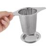 Multifunctional Tea Strainers Fine Tea Infuser with Lid and Double Handle
