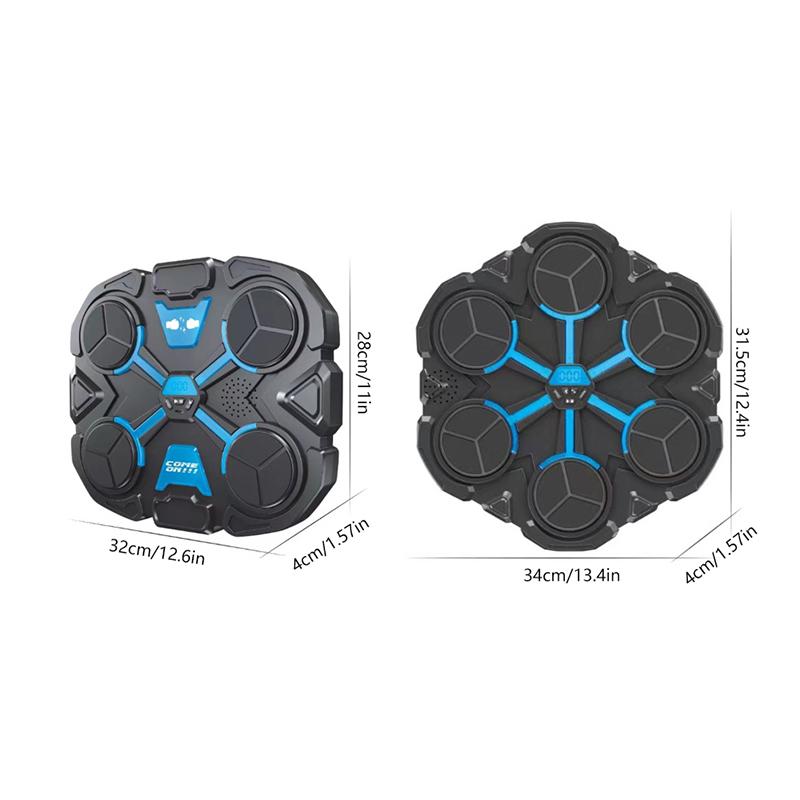 Hudební boxerský stroj Bluetooth Hudební boxerský stroj pro dospělé Děti Nástěnný Chytrá hudební boxerská hra Boxerské vybavení