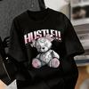 Russia Streetwear Unisex T Shirt Cute Lazy Cat Hip Hop Bear Rabbit Graffiti Multiple Cartoon Design Printed Cotton Graphic Tee