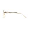 Gucci Horsebit lightweight temples with logo engraving decoration, round optical frame, same style for men and women, gold