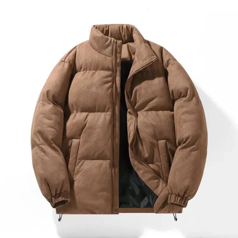 Parkas Padding Male Padded Coats Zipper Men's Down Jacket Short Korean Style Clothing Winter 2025 Youthful Clothes Reviews Many