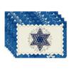 Passover Linen Placemats Kitchen Dining Table Decor Hexagon Jewish Holiday Party Heat Resistant Table Mat Passover Decorations