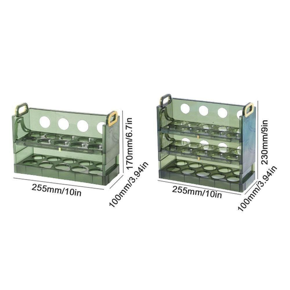 30/20 Grid Egg Tray Flippable Egg Dispenser New Refrigerator Egg Storage Box  Kitchen Storage
