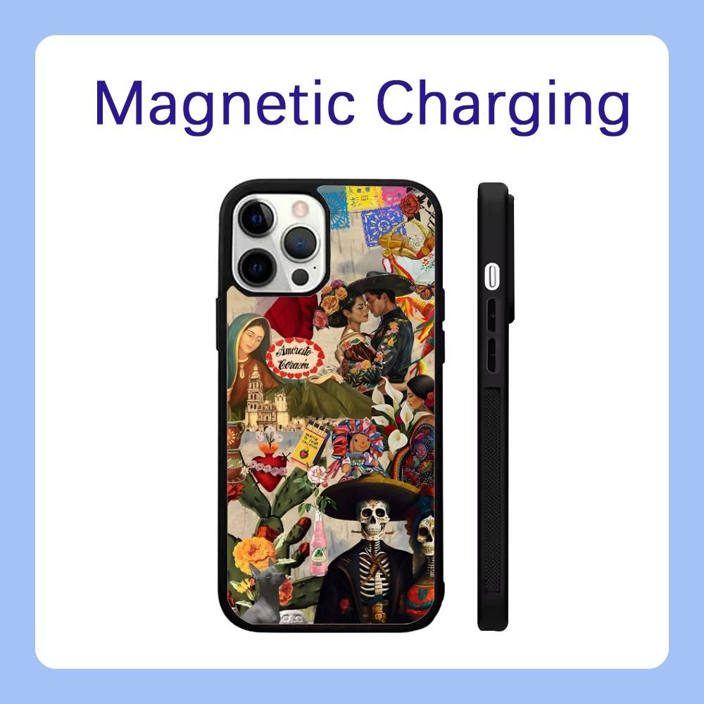 Viva Mexico Phone Case For iPhone 16,15,14,13,12,11,Pro,Max,Plus,Mini,SE Magsafe Magnetic Wireless Charging
