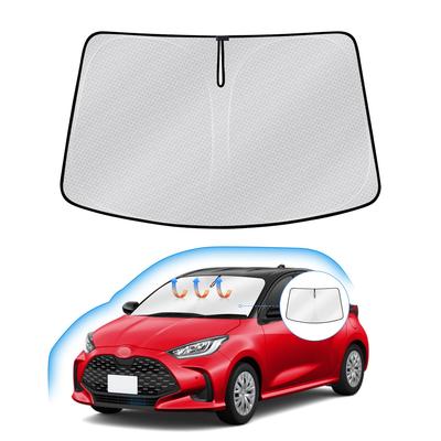 Toyota Yaris Windshield Sunshade February 2020 UV Light Steering Wheel Sun Heat Car Honeycomb Storage Bag Interior Easy Direct from the Manufacturer