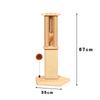 VZZS Solid Wood Sisal Cat Scratching Post