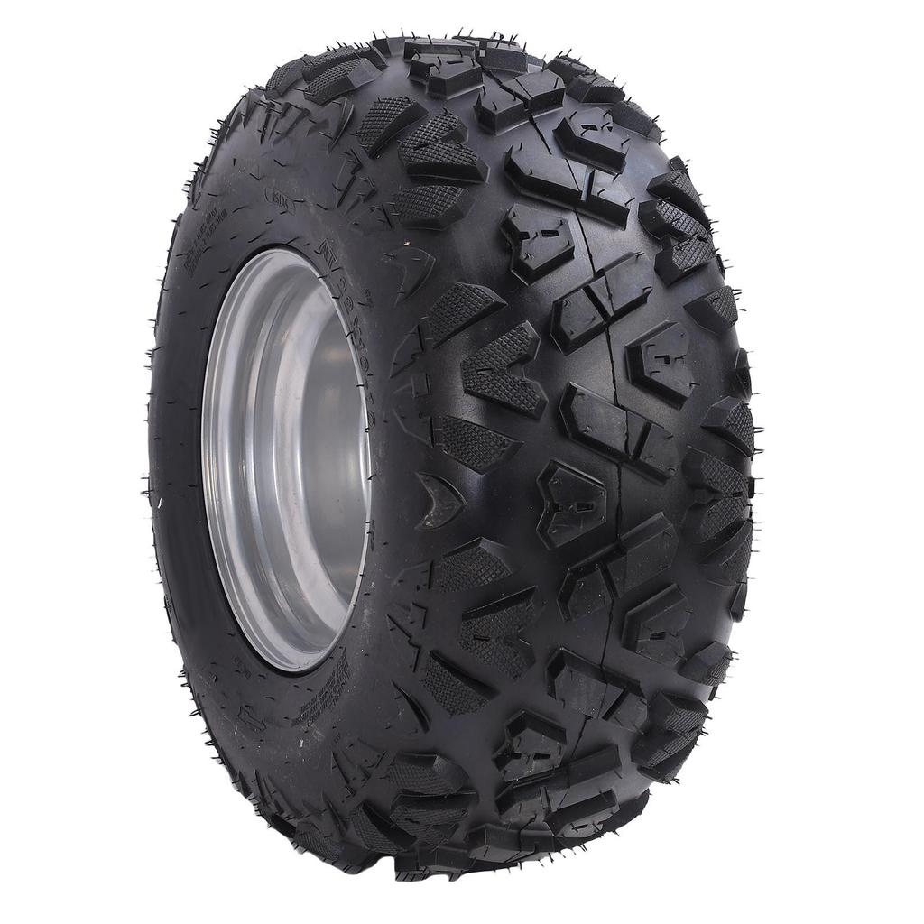 22x10 10 Tire 10 Inch A Shaped Pattern Anti Slip Explosion Proof Rear Wheel Tyre with Hubs for UTV Go Kart Golf Cart ATV