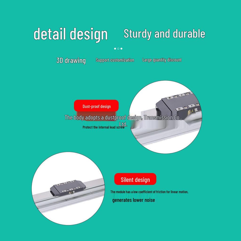 TOYO CFG Dustproof Linear Ball Screw Slide Table with Embedded Module GTH12