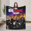American The Big Bangs Theory Soft Warm Blanket Picnic Plush Throw Blanket Funny Couch Bed Flannel Bedspread Sofa Bed Cover