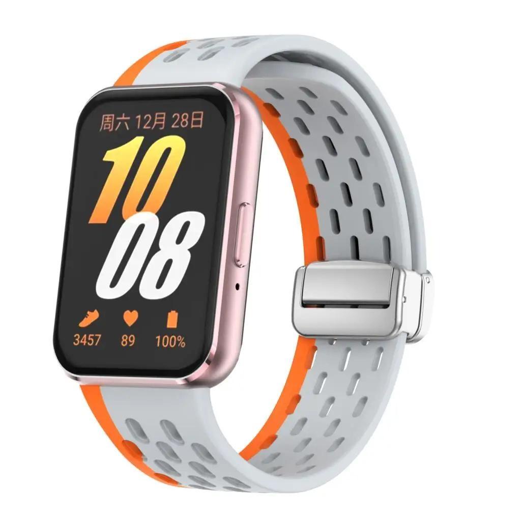 

Магнитный ремешок для Samsung Galaxy Fit 3 SmartWatch, сменный силиконовый браслет с пряжкой для Samsung Galaxy Fit3 Band