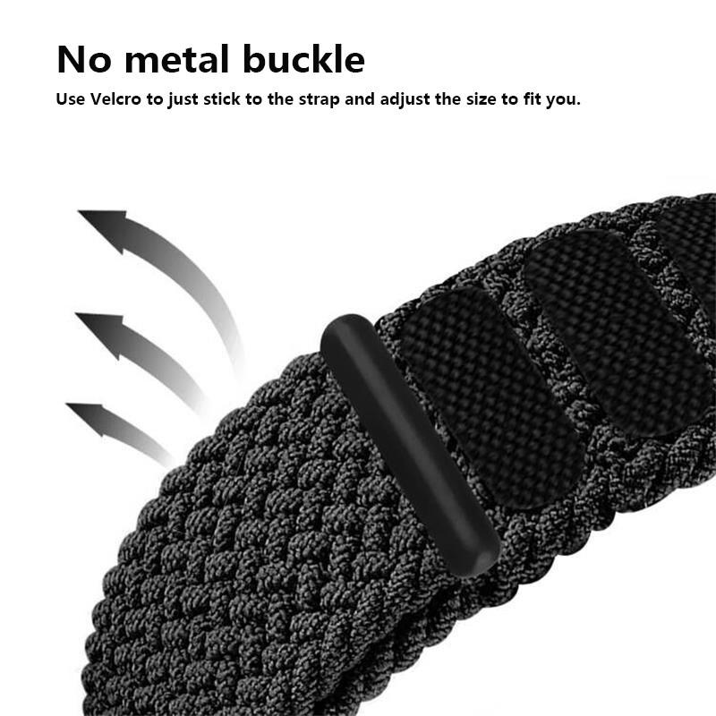 Braided Solo Loop Strap For Apple Watch Ultra 49mm 44mm 45mm 40mm 41mm 42mm Correa Bracelet iWatch Series 8 7 SE 6 5 4 3 Strap