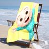 Ultra-Soft Beach Towel with CoComelon Theme,Ideal for Pool - Camping, Diving - Perfect Travel Essential, Vibrant Beach Towel.