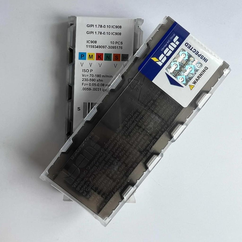 GIPI1.78-0.10 IC908   Industrial indexable carbide inserts 10 Pcs