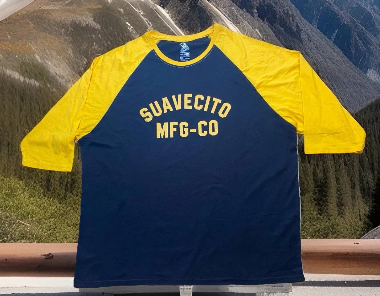 Suavecito Pomade NEW 3XL T-Shirt Barber Shop Made USA Hair Suave Raglan Jersey 4XL