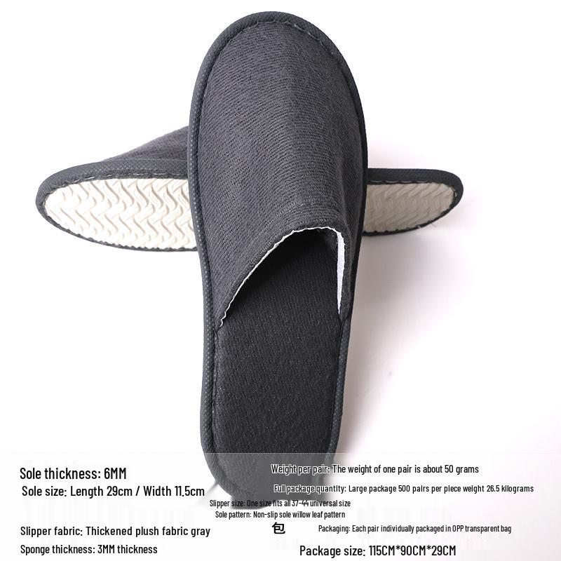 Disposable Non-slip Slippers for Hotels, B&Bs, and Beauty Salons