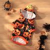 Pumpkin Dog Pullover Halloween Hoodie, Pet Sweatshirt Autumn Pullover, Breathable Hoodie Hooded T-shirt for Small Medium Dogs Cats Outfit