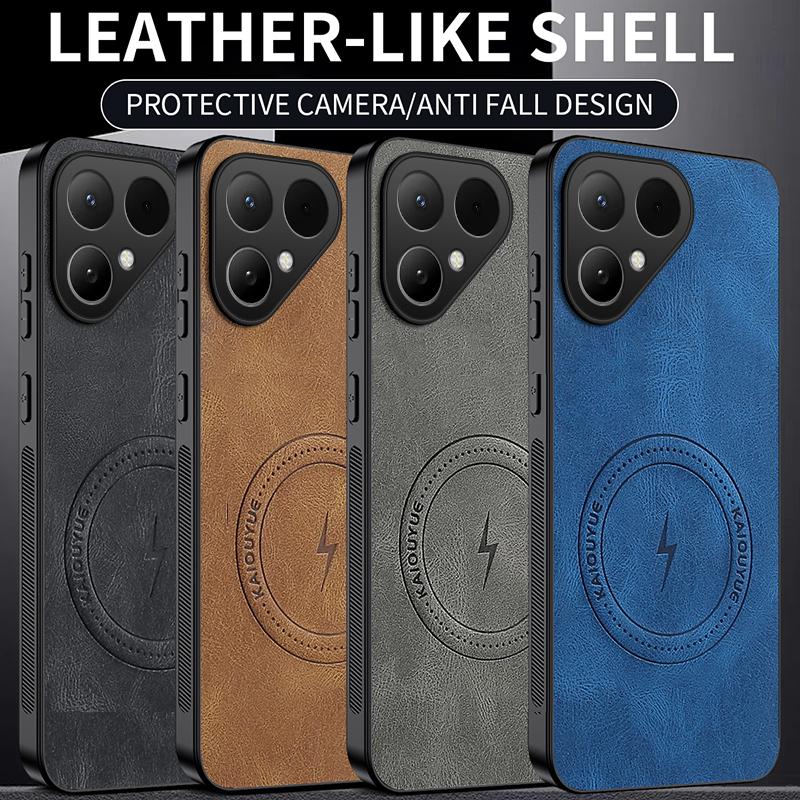 For Tecno Pova Curve 2/Tecno Pova Curve2 Case Simple Stylish Magnetic Suction Luxury PU Leather Skin-friendly Anti-drop Cover