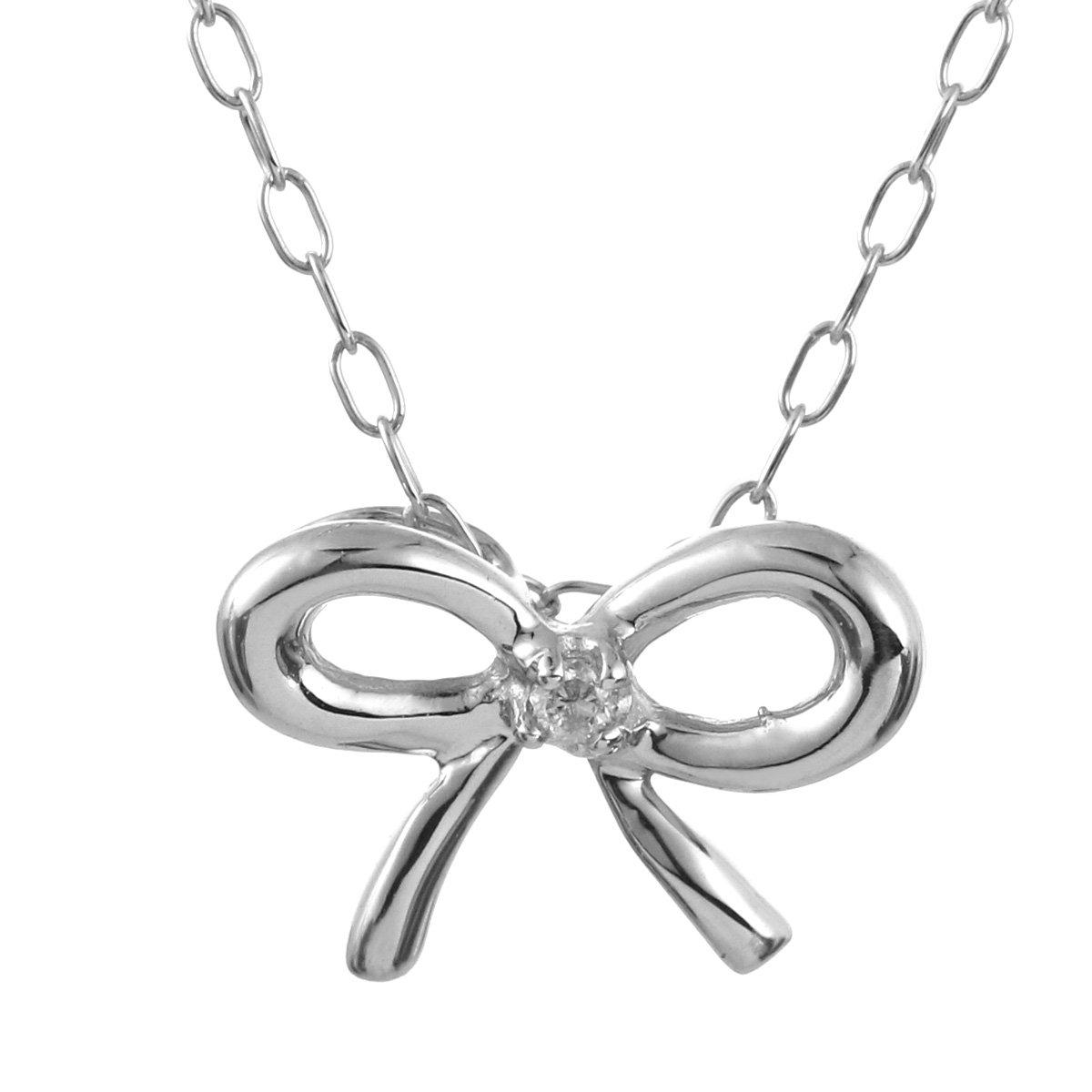 

Бриллиантовая подвеска K10 Белая лента [SUEHIRO] Ожерелье, Золото,