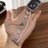Diamond & Pearl Chain Watch Strap for Apple Watch Series 2-10