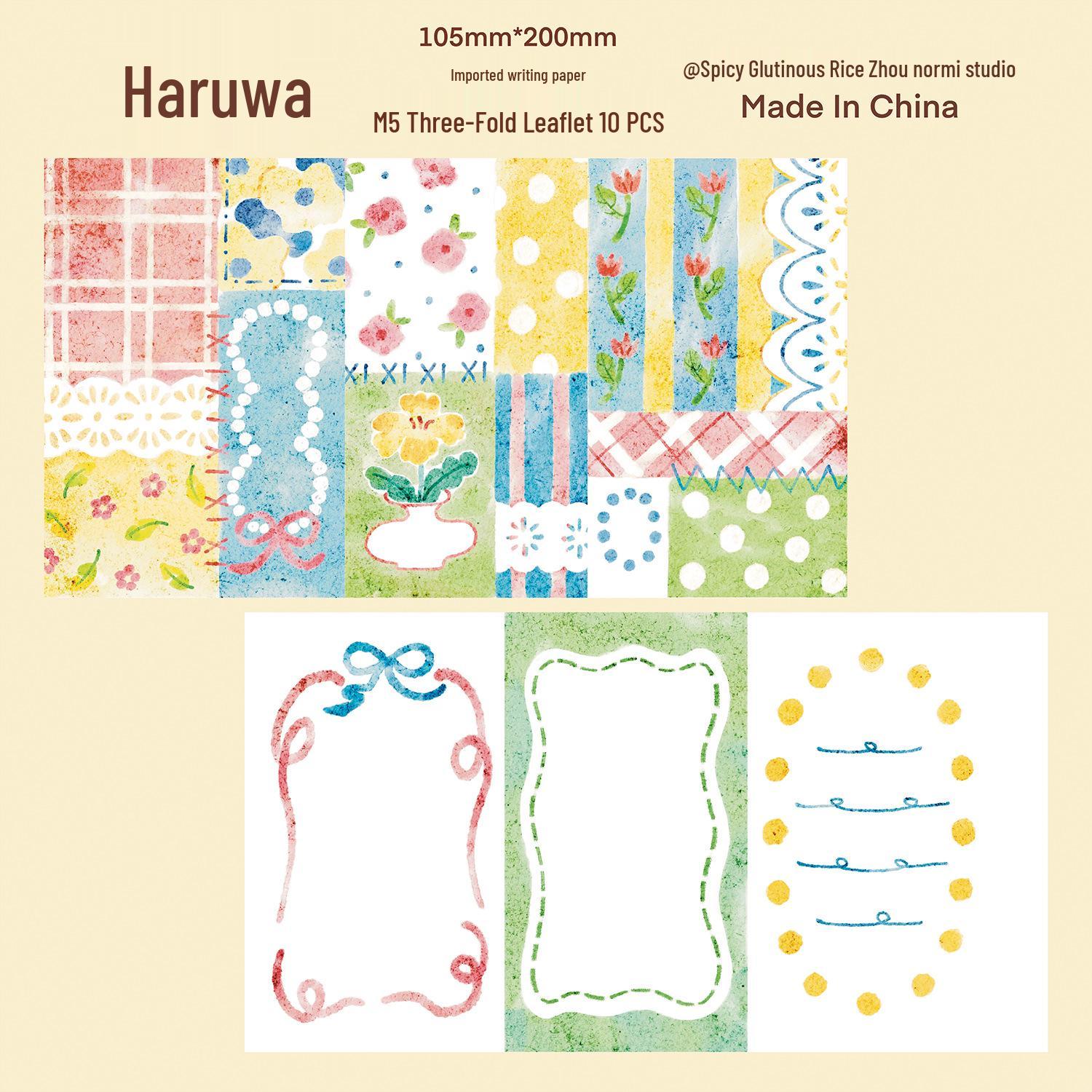 M5/A7 Spicy Glutinous Rice Week Vol.10 Planner: Tri-fold Replacement Core with Sticky Notes and Loose-leaf Inner Pages.