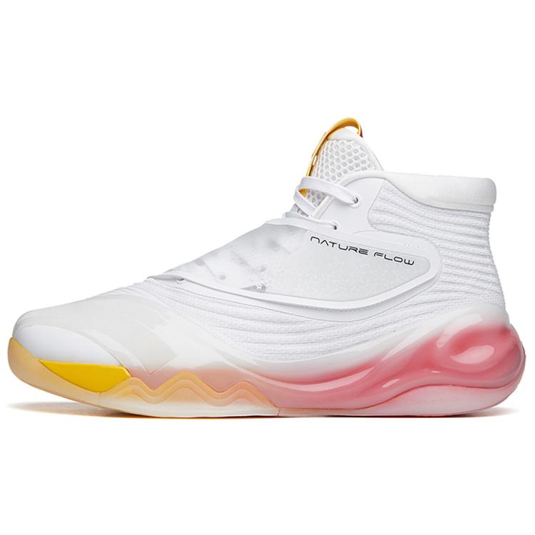 

Anta KT6 Star Mark Anti Slip Wear Resistant High Top Basketball Shoes Men s White Yellow Red 39