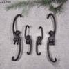 Vintage Monkey S Shape Hook Hanging Shelf Wall Hanging Cast Iron Decorative Hook Monkey Coat Rack Pastoral Outdoor Decoration