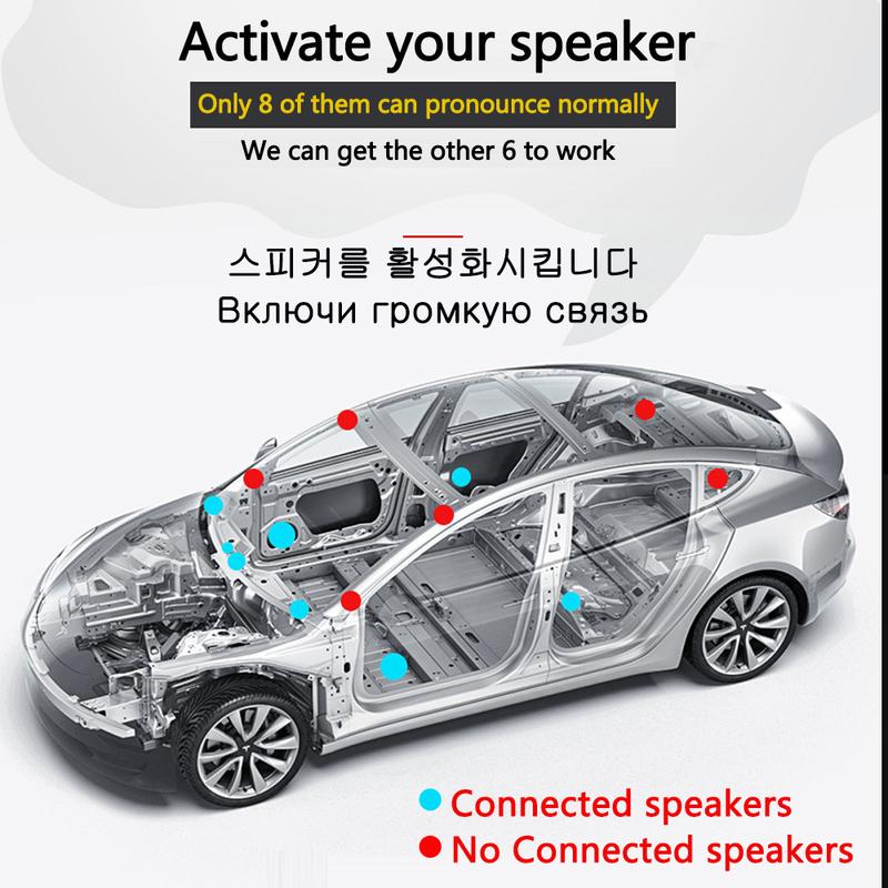For TESLA MODEL 3 2018-23 Interior Modification Accessories Audio Activation Upgrade Modification Speaker Cable Lossless upgrade