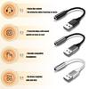 Braided USB To 3.5mm Auditory Cord For Speakers Headphones Gaming Consoles Connection Cable