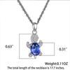 Elegant Turtle Necklace and Earring Set with Full Diamond Design