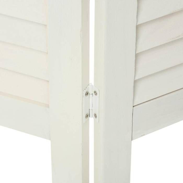 Paravent "Camila" en bois beige H170cm - Atmosphera createur d'interieur