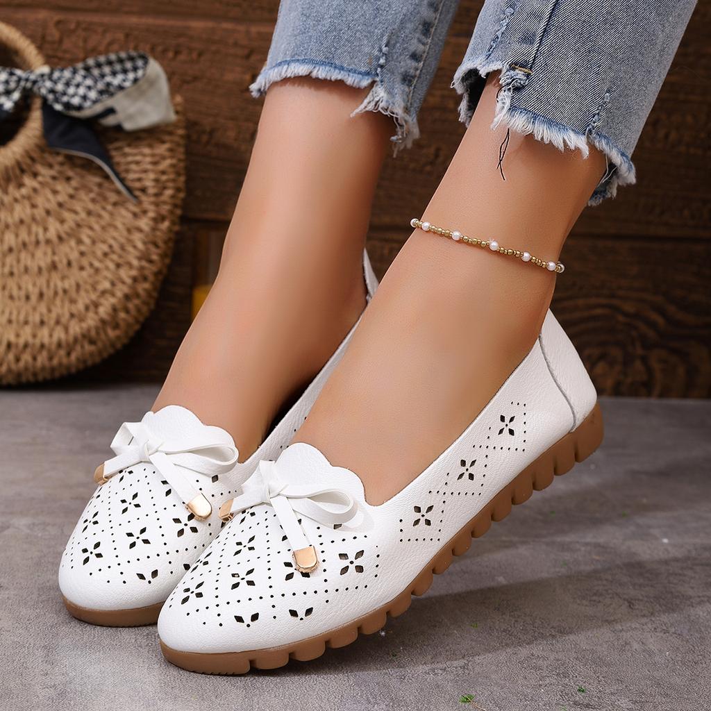 Fashion Women Flats Sandals 2025 Spring Summer Hollow Breathable Flat Casual Sandals Outdoor Comfortable Women Shoes Zapatos De Mujer