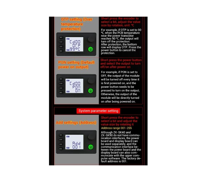 0.5-36V Power Voltage Regulator Converter Constant Current Voltage