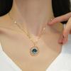 Roestvrij Staal Planeet Zon Zirconia Hanger Ster Ketting Voor Vrouwen Goudkleurige Sleutelbeen Ketting Ketting Sieraden Moederdag Cadeau