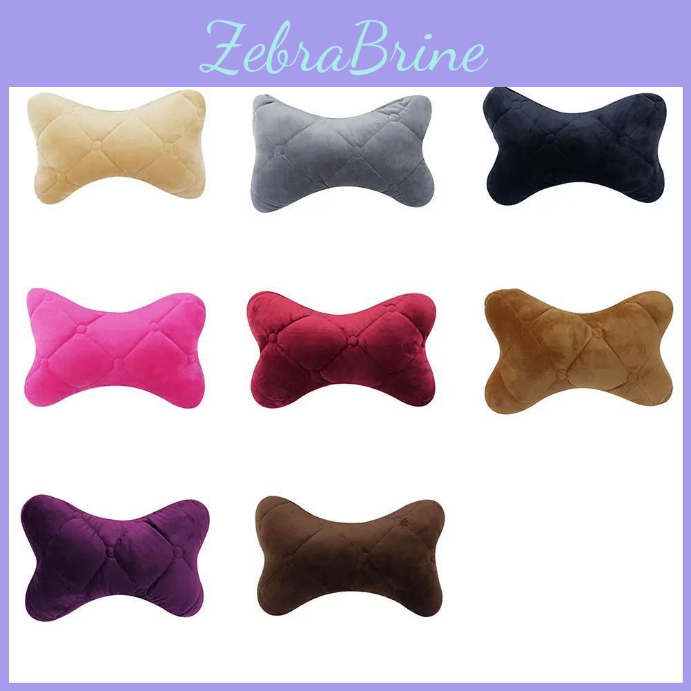 Soft Neck Car Pillow Cotton Headrest Car Seat Car Neckrest Support Breathable Fabric Cover Relieve Soreness Headrest For Travel