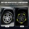 Car Wheel Hub Reflective Stickers Tire Rim Luminous Accessories For BMW M E34 E36 E60 E90 E46 E39 E70 F10 F20 F30 X5 X6 X1 M3 M5 M6 E71 F01 F02 F87