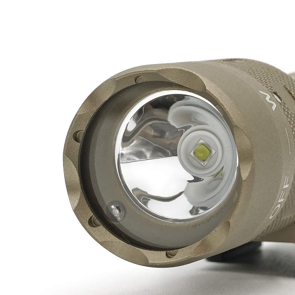 Ryohin Buhin INSIGHT Type WMX200 Tactical Weapon Light with Ultra-Real Engraving, White LED & IR Mode, FDE (Flat Dark Earth)