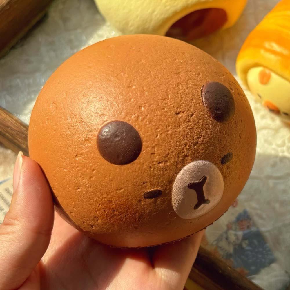 Hand Relaxing Squishy Capybara Toy Fidgets Toys Simulated Bread Squeeze Toy Sticky Soft Rebound Cake Squishy Toy Birthday Gift