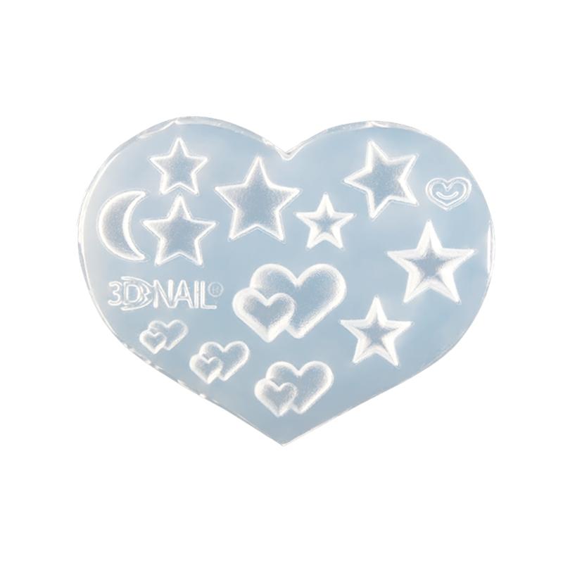3D Nail Art Silicone Mold Flowers Love Stars Moon letter number Handicrafts Nail Decoration Moulds DIY Nail Tools Accessories