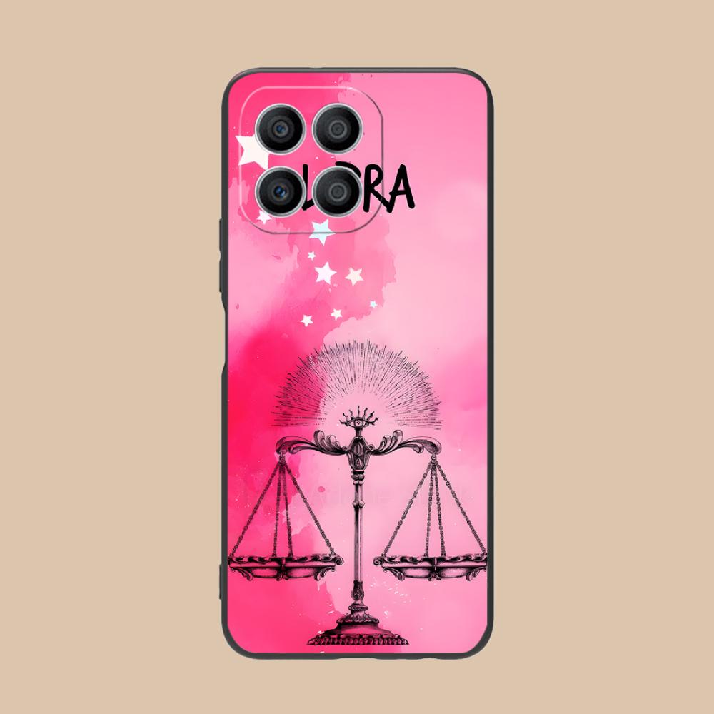 Zodiac Sign Libra Phone Case for Honor 90 80 70 60 50 30 20 10 9 8 7 Pro S SE Lite 5G Soft TPU Shockproof Cover