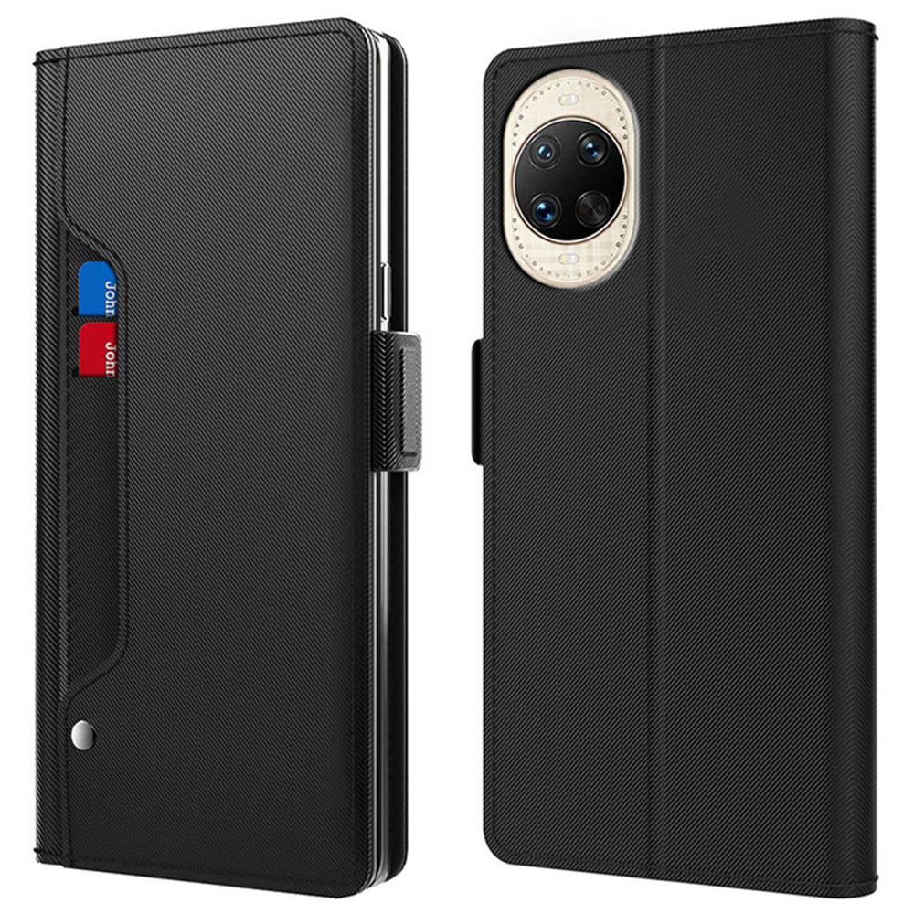For Huawei nova 14 Ultra 5G Case Stand PU Leather Phone Cover Card Holder Mirror