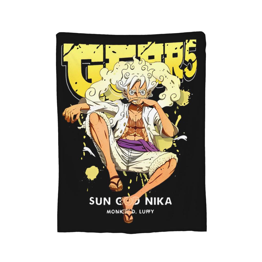 Zoro Wanted Luffy Anime Blanket Flannel Throw Blanket Bedroom Sofa Printed Ultra-Soft Warm Bedsprea,