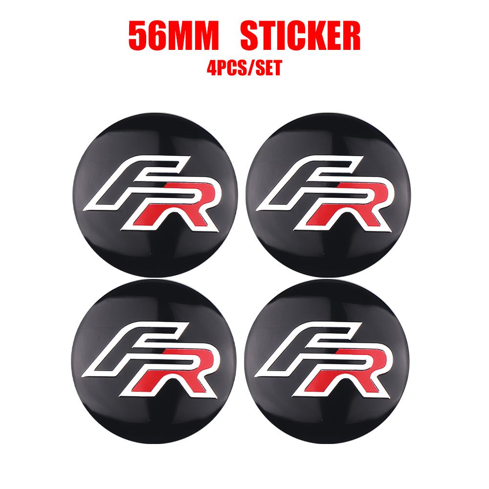 

4pcs 56mm Car Styling Wheel Center Cap Hub Sticker Accessories For SEATCupra FR Racing Arona Ibiza 6j Leon Mk1 Mk2 Ateca Altea