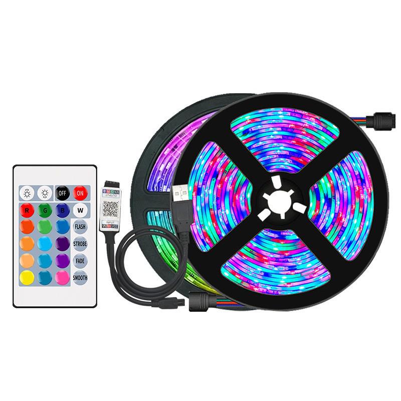 5050 RGB LED Strip Light, 5V USB, Self-Adhesive, Waterproof, TV Backdrop Mood Lighting