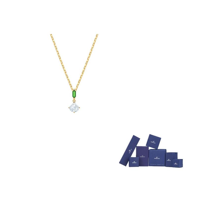 Swarovski Fan-Shaped Single Diamond Necklace Women necklace Gold 5459394