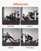 Leg Press Hack Squat Combo Machine Adjustable Lower Body Special Home Gym
