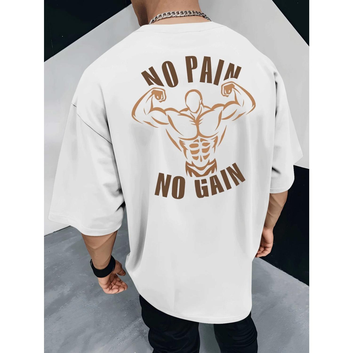 

Muscle Man Pure Cotton TShirt Streetwear Athletic Workout Fit White Men Gym Essential XXXXXL чорний