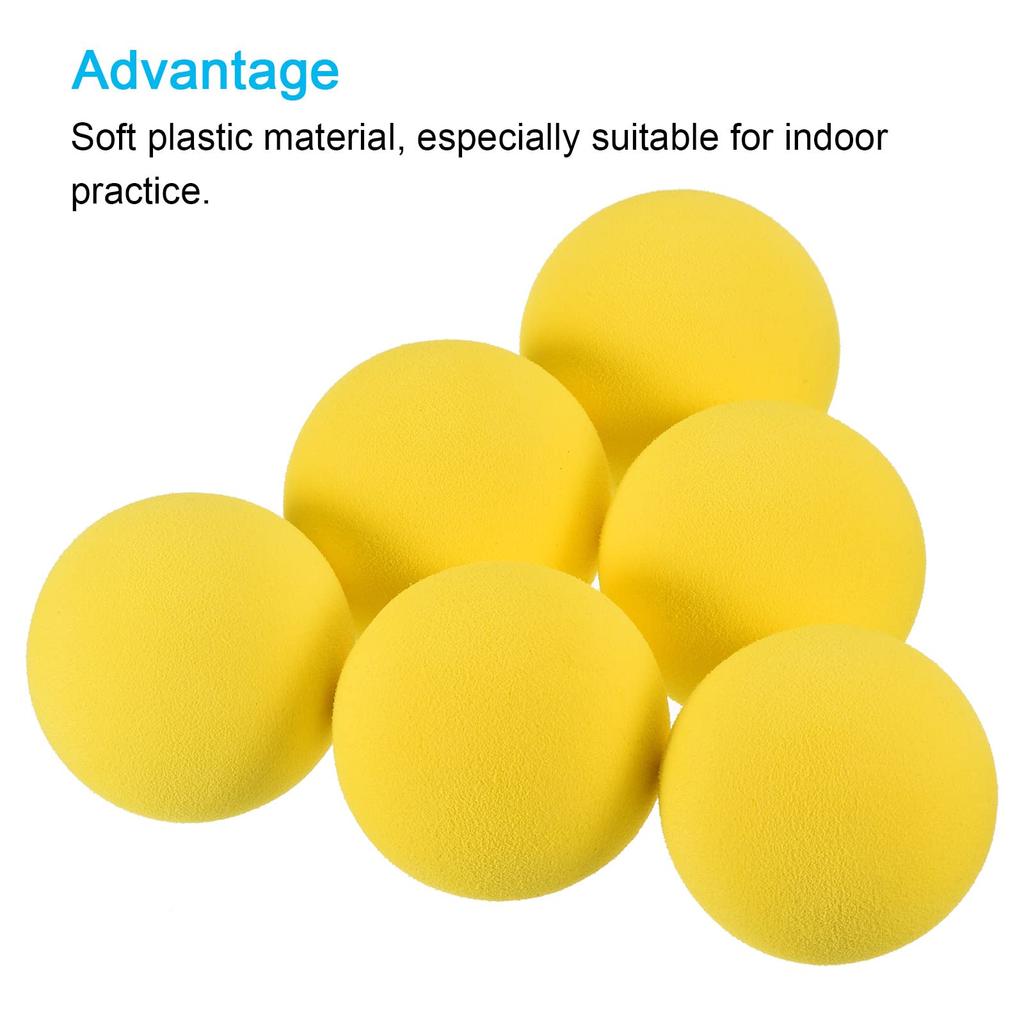 PATIKIL Golf Foam Pack of EVA 42mm Outer for Swing Indoor and Outdoor Yellow Balls, 20, Sponge, Diameter, Exercise, Flying, Practice, Training,