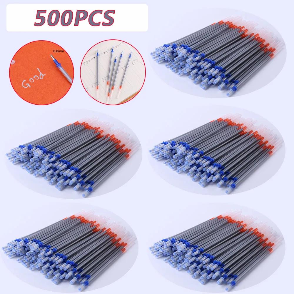 500-100pcs Mercury Refillable Pen Water Erasable Pens Fabric Leather Craft Refill Pen for Leather Embroidery Fabric Sewing Tools