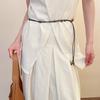 Vintage ethnic wind wood bead woven fringed waist chain bohemian belt clothing