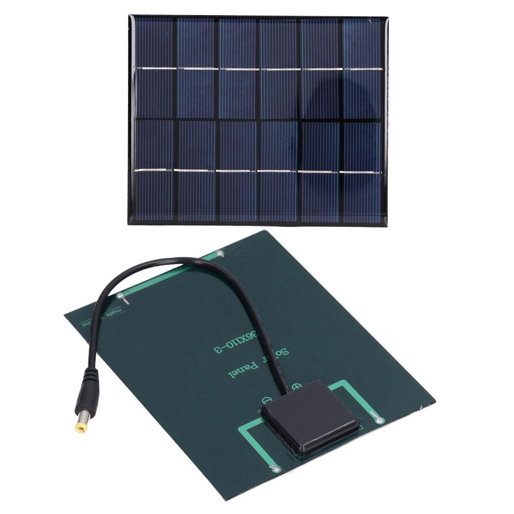 2PCS 2W Solar Panels High Conversion Rate DC5521 Output Rechargeable 3.7V Battery Solar Panel